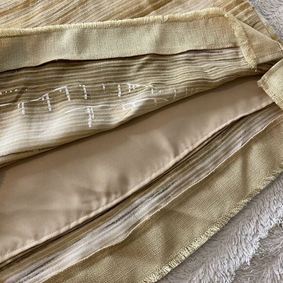 KD Spring Lagenlook Artsy Short Sleeve Top Tan V-Neck Shirt Lined Women’s XL‎ - Picture 13 of 16